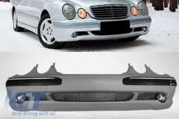 Front Bumper suitable for Mercedes-Benz E-Class W210 99-02 A Design Look with Fog Lights