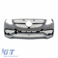 Front Bumper suitable for Mercedes-Benz GLE Coupe C292 2015-2019 GLE63 A Design Look With Grill