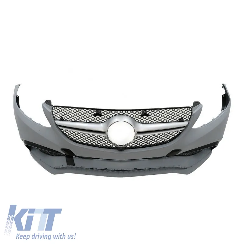 Front Bumper suitable for Mercedes-Benz GLE Coupe C292 2015-2019 GLE63 A Design Look With Grill