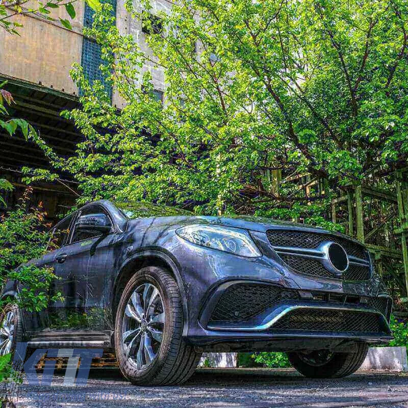 Front Bumper suitable for Mercedes-Benz GLE Coupe C292 2015-2019 GLE63 A Design Look With Grill