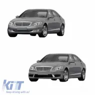 Front Bumper suitable for Mercedes-Benz S-Class W221 06-13 A Design S65 Look-image-6294523