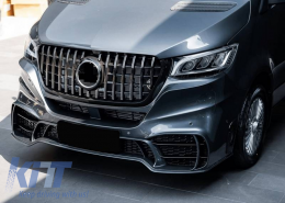 Front Bumper suitable for Mercedes-Benz Sprinter W907 2017-2023 A Design GT Look With Panamericana Grill