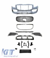 Front Bumper suitable for Mercedes-Benz Sprinter W907 2017-2023 Maybach Look With Grill-image-6324885