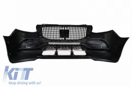 Front Bumper suitable for Mercedes-Benz Sprinter W907 2017-2023 Maybach Look With Grill-image-6324890