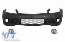 image-25-Front Bumper suitable for Mercedes C-Class W204 (2007-2012) C63 Design With PDC and Fog Lights