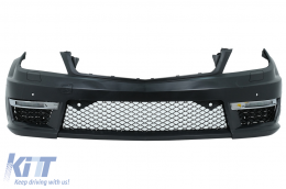 Front Bumper suitable for Mercedes C-Class W204 S204 C204 (2007-2015) Facelift C63 Design