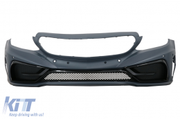 Front Bumper suitable for Mercedes C-Class W205 S205 A205 C205 (2014-2019) Limousine T-Model Coupe Cabriolet