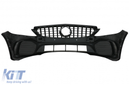 Front Bumper suitable for Mercedes C-Class W205 S205 C205 A205 (2014-2020) Limousine T-Model Coupe Cabriolet GT Design-image-6071746