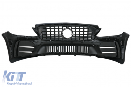 Front Bumper suitable for Mercedes C-Class W205 S205 A205 C205 (2014-2020) GT R Design-image-6079184