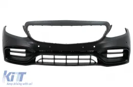 image-61-Front Bumper suitable for Mercedes C-Class W205 S205 A205 C205 Limousine T-Model Coupe Cabriolet (2014-2020)