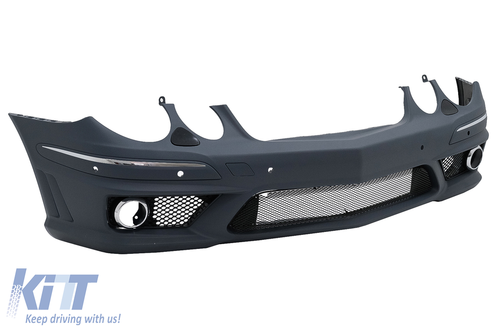 Front Bumper suitable for Mercedes E-Class W211 Facelift (2006-2009)  without Fog Lights 