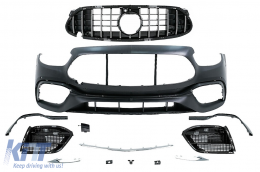 image-6-Front Bumper suitable for Mercedes E-Class W213 S213 C238 A238 Facelift (2020-Up) E63 Design