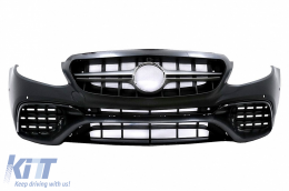 Front Bumper suitable for Mercedes E-Class W213 S213 C238 A238 (2016-2019) E63 Design - FBMBW213AMGE63