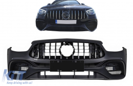 Front Bumper suitable for Mercedes E-Class W213 S213 C238 A238 Facelift (2020-Up) E63 Design - FBMBW213FAMGAP
