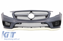 Front Bumper suitable for Mercedes GLA Class X156 (2014-2016) GLA 45 Design