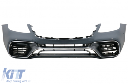 Front Bumper suitable for Mercedes S-Class W222 Facelift (2017-up) S63 Design - FBMBW222AMGS63F