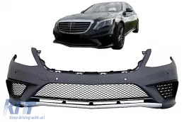image-46-Front Bumper suitable for Mercedes S-Class W222 (2013-06.2017) S63 Design