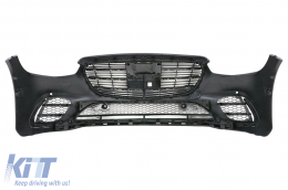 Front Bumper suitable for Mercedes S-Class W223 Limousine (2020-up) Sport Line Design-image-6096881