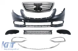 Front Bumper suitable for Mercedes V-Class W447 Vito (2014-2019) Sport Line Design-image-6328020