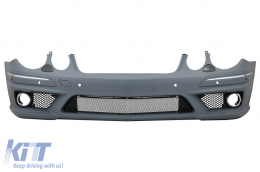 Front Bumper suitable for Mercedes W211 E-Class Facelift (2006-2009) without Fog Lights - FBMBW211AMGPWOFL