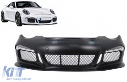 Front Bumper suitable for Porsche 911 997 (2005-2012) Conversion to 991 GT3 Design-image-6102853