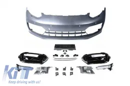 Front Bumper suitable for Porsche Panamera 970.2 2011-2018 Look 971 GTS With DRL-image-6320405