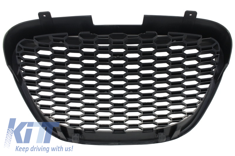 Front Bumper suitable for Seat Leon 1P (2004-2009) Cupra Design with  Central Front Grille Projector Lower grille 