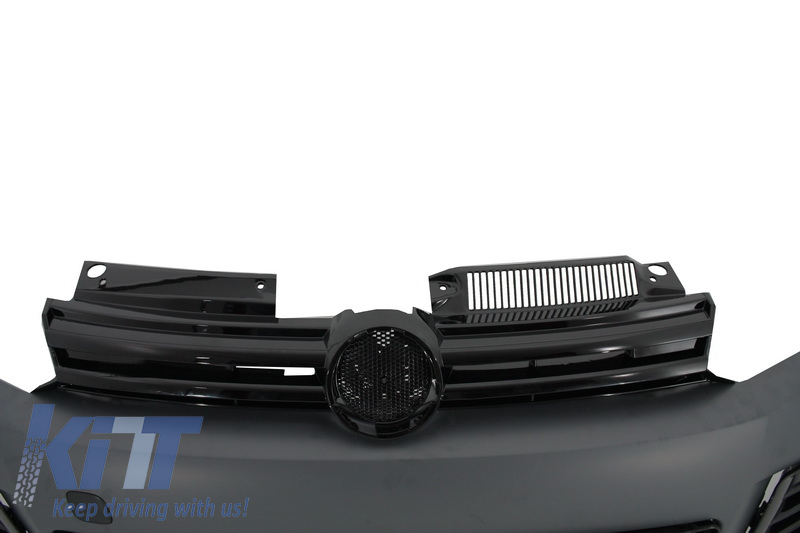 Volkswagen Frontgrill & Kofferraum Embleme 135mm / 110mm für Golf 6 VW  Schwarz Matte - TuningLinieTM