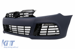 Front Bumper suitable for VW Golf 6 VI (2008-2013) R20 Look-image-6164962