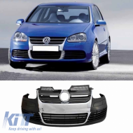 Front Bumper suitable for VW Golf V (5) 03-08 / Jetta 05-10 R32 Look With Chrome Grille - CGRFBV6033159