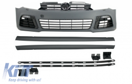 Front bumper suitable for VW Golf VI 6 Mk6 (2008-2013) R20 Look with Side Skirts - COCBVWG6R20FBSS