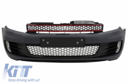 Front Bumper suitable for VW Golf VI 6 (2008-2013) GTI Look without PDC - FBVWG6GTIWLWO