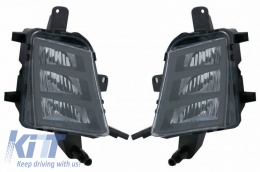 Front Bumper suitable for VW Golf VII (7) 13-17 Upgrade to GTI 7.5 Look 17-19 Set With Grille & Led Fog Lights