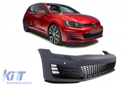 Front Bumper suitable for VW Golf VII 7 5G (2013-2017) GTI Look-image-6105564