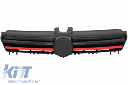 Front Bumper suitable for VW Golf VII 7 5G (2013-2017) with Central Grille and LED Headlights with Sequential Dynamic Turning Lights G7.5 GTI Look-image-6039866
