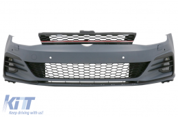 Front Bumper suitable for VW Golf VII 7 5G (2013-2017) 7.5 GTI Design - FBVWG7GTIF