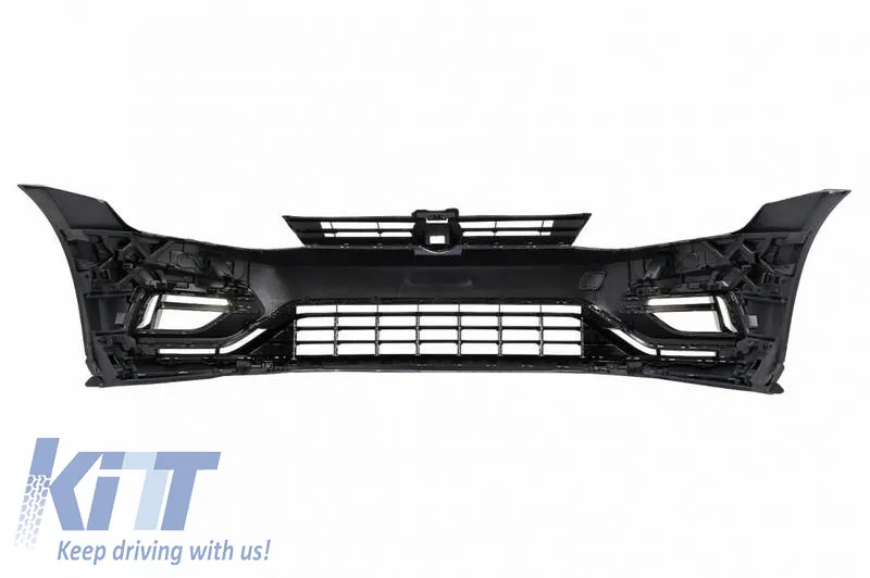 Front Bumper Suitable for VW Golf VII (7.5) 16-20 Facelift R-Look With Grille