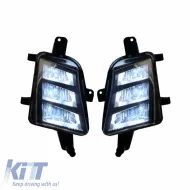Front Bumper suitable for VW Golf VII (7.5) 17-20 Facelift With Led Fog Lights GTI Look & Grille-image-6298985