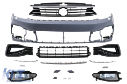 image-5-Front Bumper suitable for VW Passat B8 3G (2015-2018) upgrade to B8.5 R Design