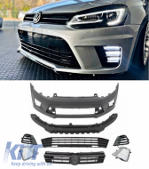 Front Bumper suitable for VW Polo 6R (2009-2017) WRC Look With Grille & Led Fog Light