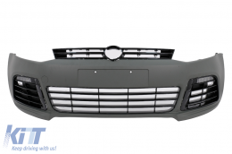 Front Bumper suitable for VW Polo 6R 6C (03.2009-09.2017) R20 Design LED DRL - FBVWPO6RR20