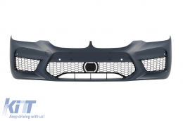 Front bumper type M5 suitable for BMW 5 Series G30, G31 2017-2019, with grille for ACC, with openings for PDC - ABFBB6019492