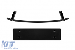 Front bumper type M5 suitable for BMW 5 Series G30, G31 2017-2019, with grille for ACC, with openings for PDC-image-6231679