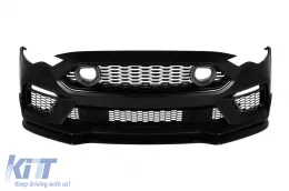 image-34-Front bumper type Mach 1 with LED lights in the grille suitable for Ford Mustang 2018-2022