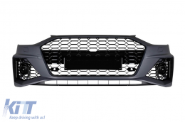 Front bumper type RS4 suitable for Audi A4 B9.5 sedan, wagon after 2021 with PDC - ABAUFX6007332