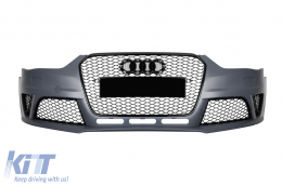 Front bumper type RS4 suitable for Audi A4 2011-2015 with PDC - ABAUFX6007369