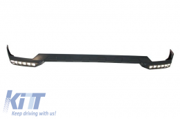 Front Bumper with BullBar Upper Spoiler Lip LED DRL Extension suitable for Mercedes G-Class W463 (1989-2018) G65 Design-image-6045855