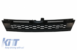 Front Bumper with Central Badgeless Grille Chrome suitable for VW Golf 7.5 (2017-2020) GTI R Design-image-6063095