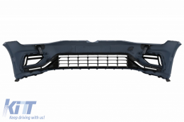 Front Bumper with Central Badgeless Grille suitable for VW Golf 7.5 (2017-2020) R GTI Design-image-6058351