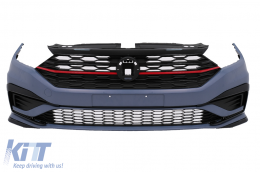 Front Bumper with Central Grille suitable for VW Jetta Mk7 (2019-2021) GLI Design - FBVWJ7GLI